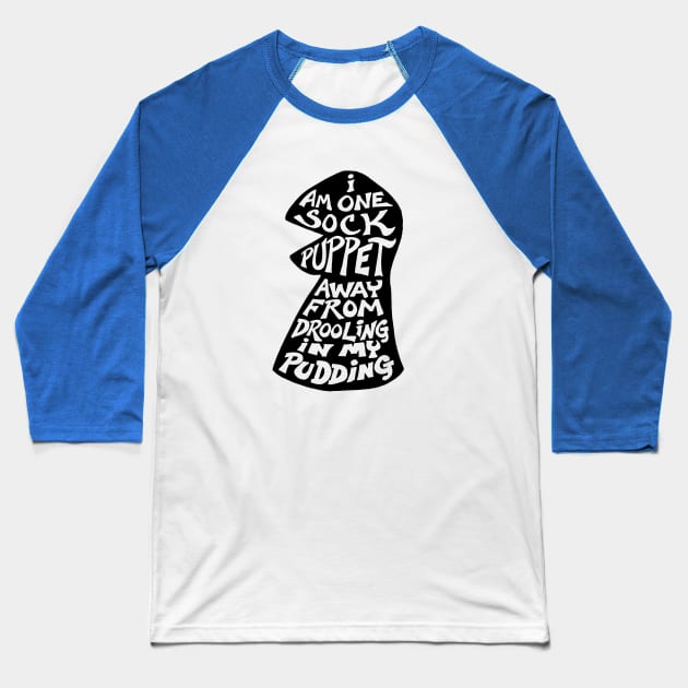 sock puppet Baseball T-Shirt by BubbaWorldComix